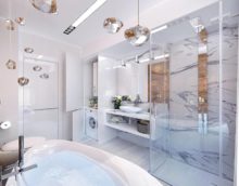 design del bagno ad alta tecnologia