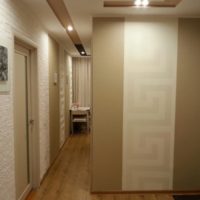 corridoio in un appartamento in un disegno di foto di casa pannello