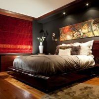 camera da letto rettangolare 16 mq decorazione colorata