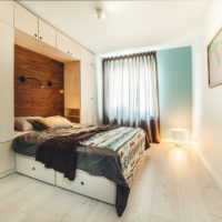 elegante camera da letto di 14 m2