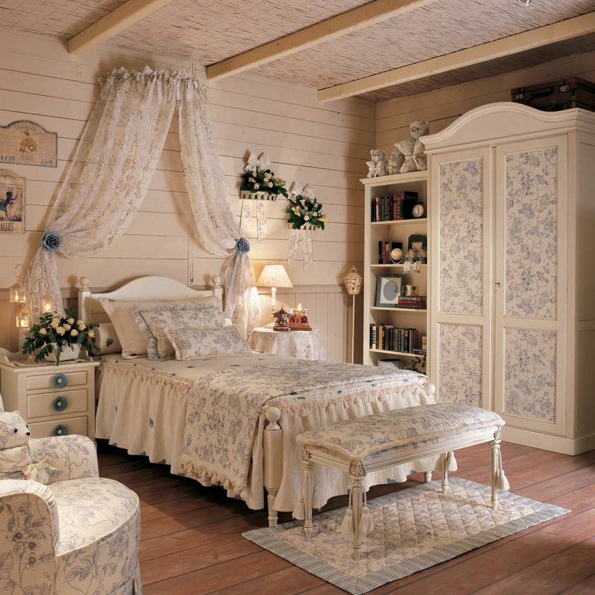 Camera da letto in stile provenzale