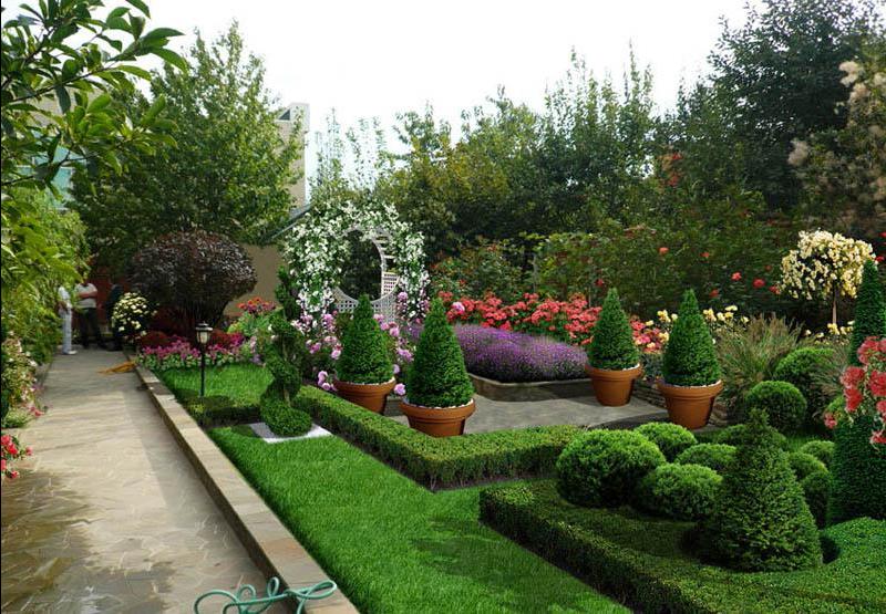 design moderno del giardino