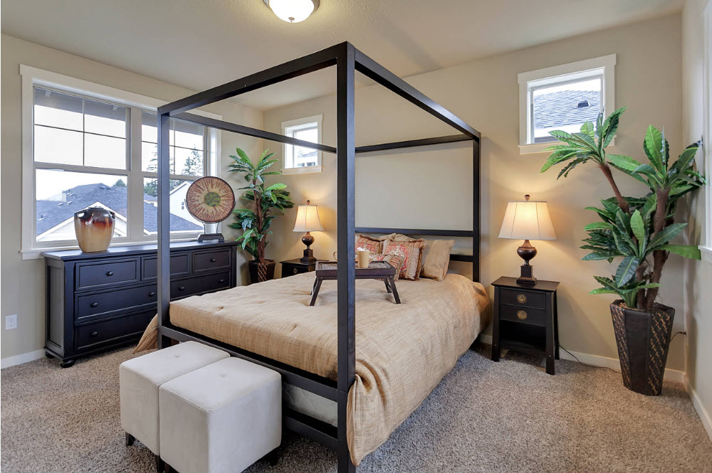 accogliente camera da letto di design di 16 mq