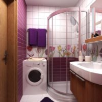Jaukus kombinuoto vonios kambario dizainas