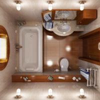 Handige indeling van een compacte badkamer in Chroesjtsjov