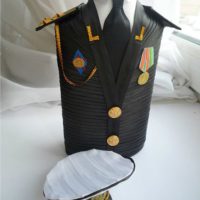DIY tunic for bottle decoration