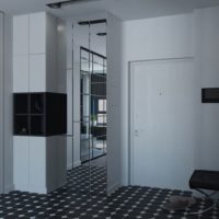 Couloir de designer en couleurs grises