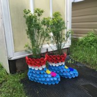 Pots de fleurs en liège en plastique
