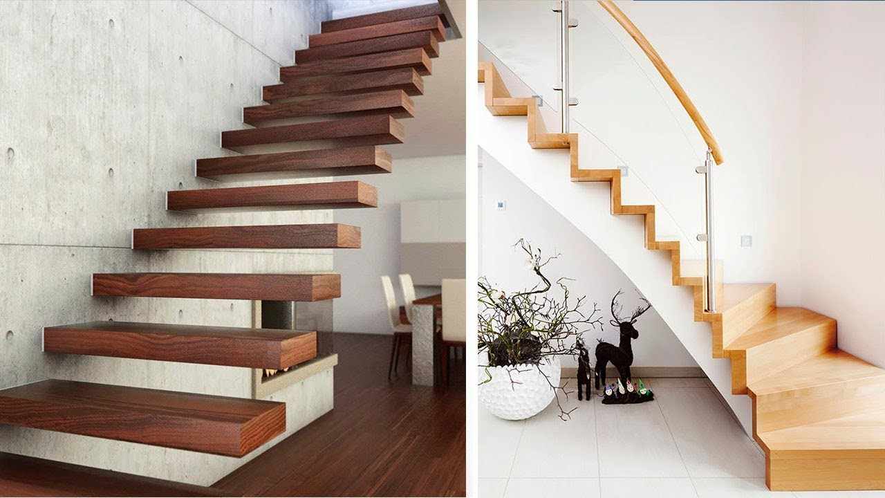 un exemple d'escalier intérieur inhabituel dans une maison honnête