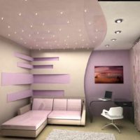 ideja par skaistu sienas stila rotājumu guļamistabas fotoattēlā