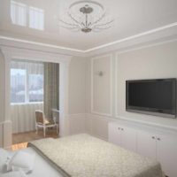 Een voorbeeld van een interieurfoto voor een lichte slaapkamer