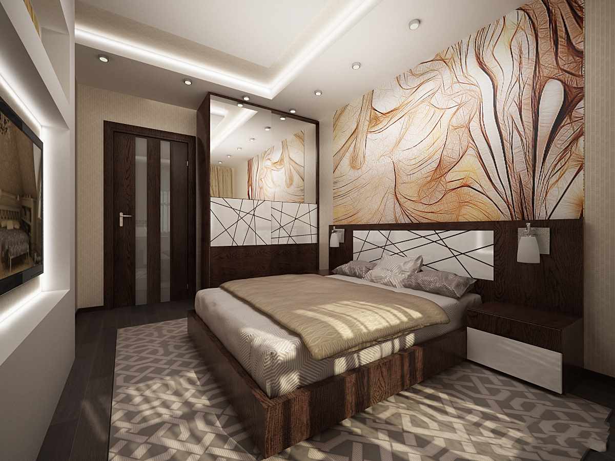 مثال على مشروع تصميم غرفة نوم جميلة