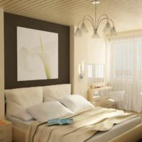 varijanta svijetle slike dizajnerskog stila spavaće sobe