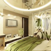 Primjer prekrasne slike dizajnerskog stila spavaće sobe
