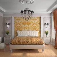 gaiša guļamistabas stila dizaina attēla variants
