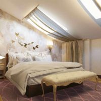 ideja svijetlog dizajna zidnog dizajna na fotografiji spavaće sobe