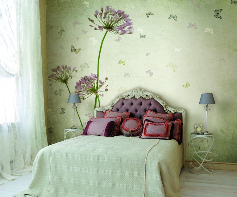 Papiers peints Intérieur de chambre à coucher de style provençal