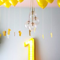 Palloncini luminosi per il compleanno del bambino