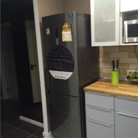 Posto per un frigorifero nella cucina di un monolocale
