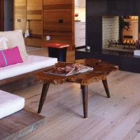 The use of wood in interior design