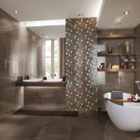 Mosaïque design salle de bain