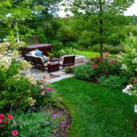 Paradiso per il relax nel retro di un giardino privato