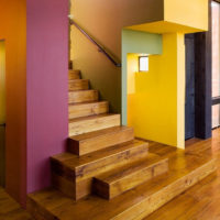 Escalier en bois pour une maison de campagne