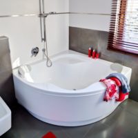 Kambario dizaino akrilo kampinė vonia