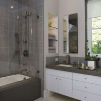 Modernus vonios kambarys sodyboje