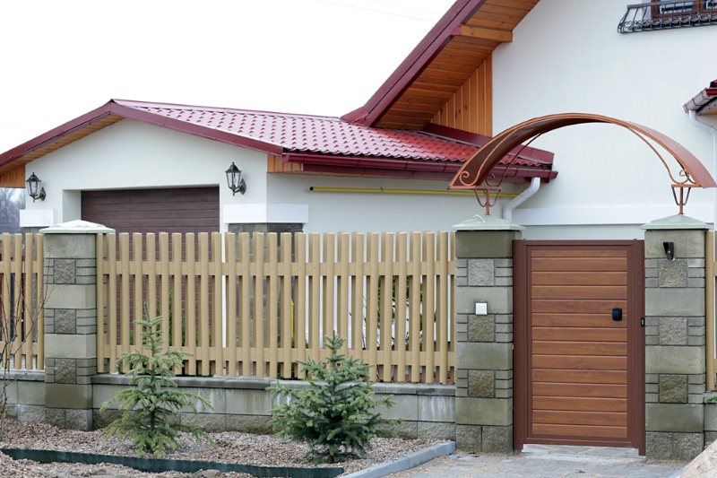 Modern hek voor een landhuis