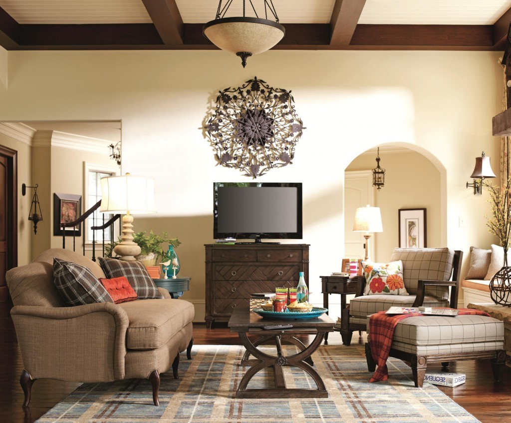 DIY retro style living room decoration