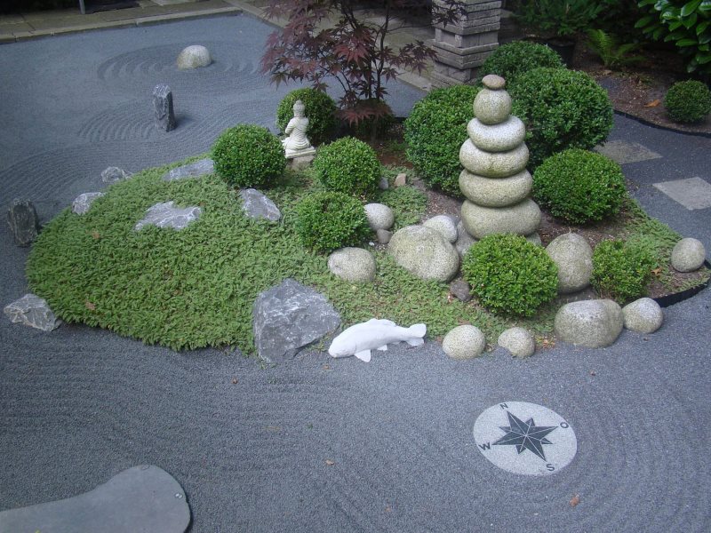 DIY rotstuin in Japanse stijl