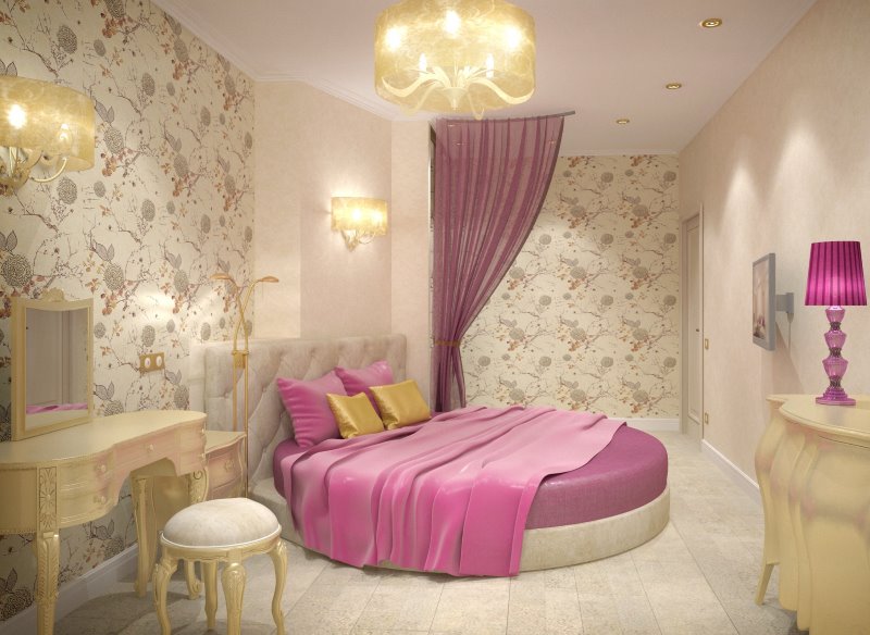 Design a sleeping room for a girl or woman
