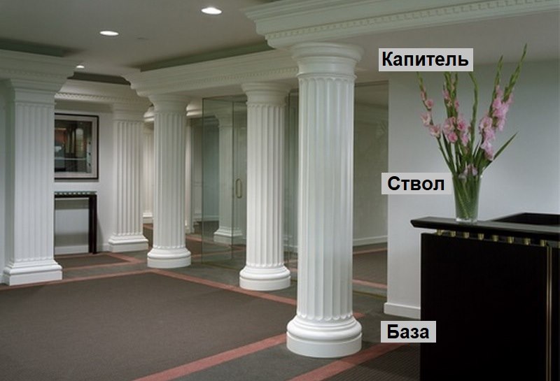 Gli elementi principali della colonna classica