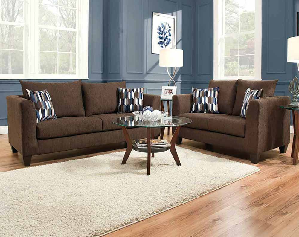 Brown laminate floor sofa