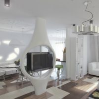 Projet de design futuriste du salon d'une maison privée