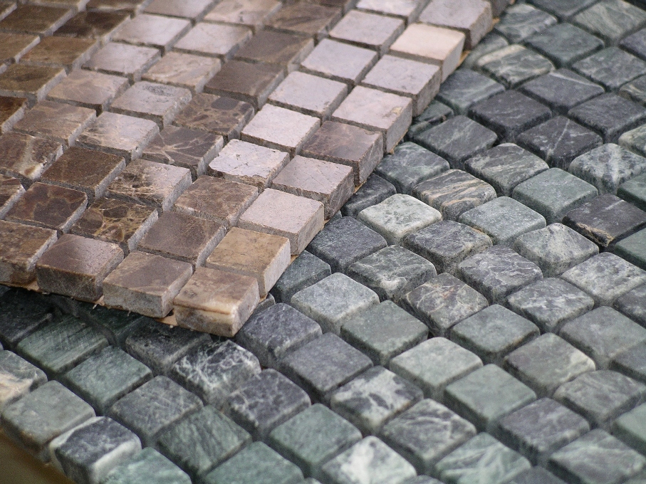 Fogli di mosaico ceramici di forma quadrata per la finitura del bagno