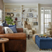 Provence style living room interior design