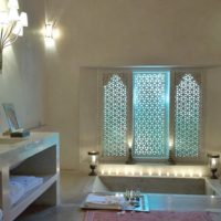 Salle de bains de style marocain