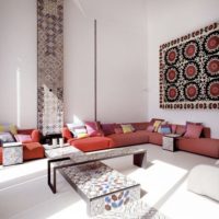 Éléments de décoration de chambre de style marocain