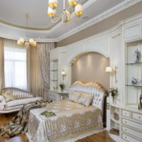 Chambre à coucher avec des éléments classiques dans une maison allemande