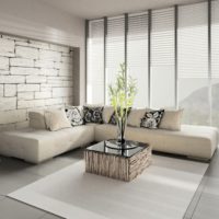 White living room design
