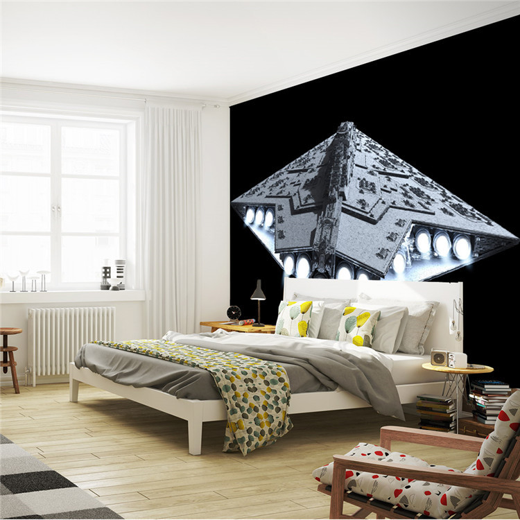Papier peint photo dans la chambre basé sur la guerre des étoiles