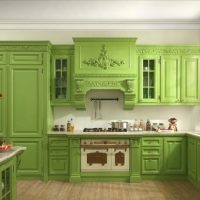 Cucina classica verde