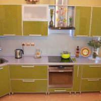meuble de cuisine avec façades en aluminium
