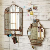 Miroirs de cage à oiseaux
