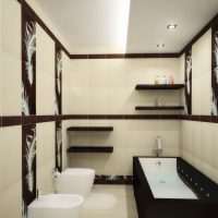 Rytietiško stiliaus vonios kambario apdaila