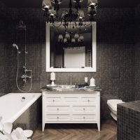 Luster na stropu kupaonice