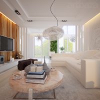 Šviesus kambarys minimalizmo stiliumi