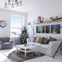Lichte kamer in Scandinavische stijl